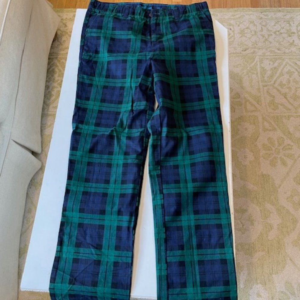 Lands' End Boys Blackwatch Plaid Pants (Size 16H)